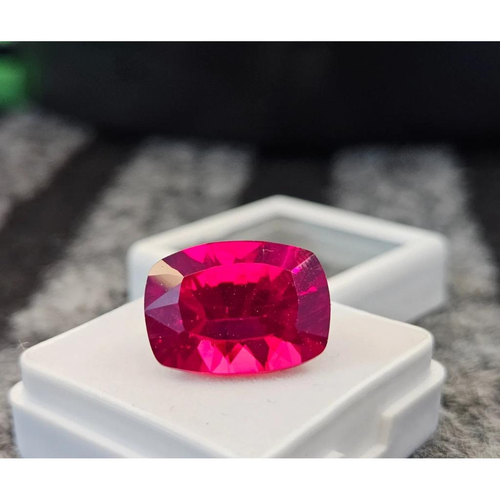 Mozambique Ruby Red Natural 15-16 Ct Cushion Cut Fabulous Loose Gemstone