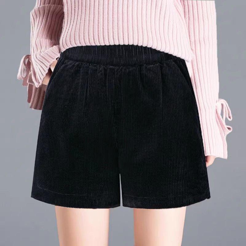 Women's Corduroy Wide-Leg Casual Pants - Autumn/Winter, Thickened, Plus Size, Straight, Loose Fit