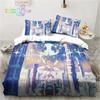 Genshin Impact  Anime Printed Bedding Set Single Twin Full Queen King Size Bed Set Adult Kid Bedroom Bedding Gift