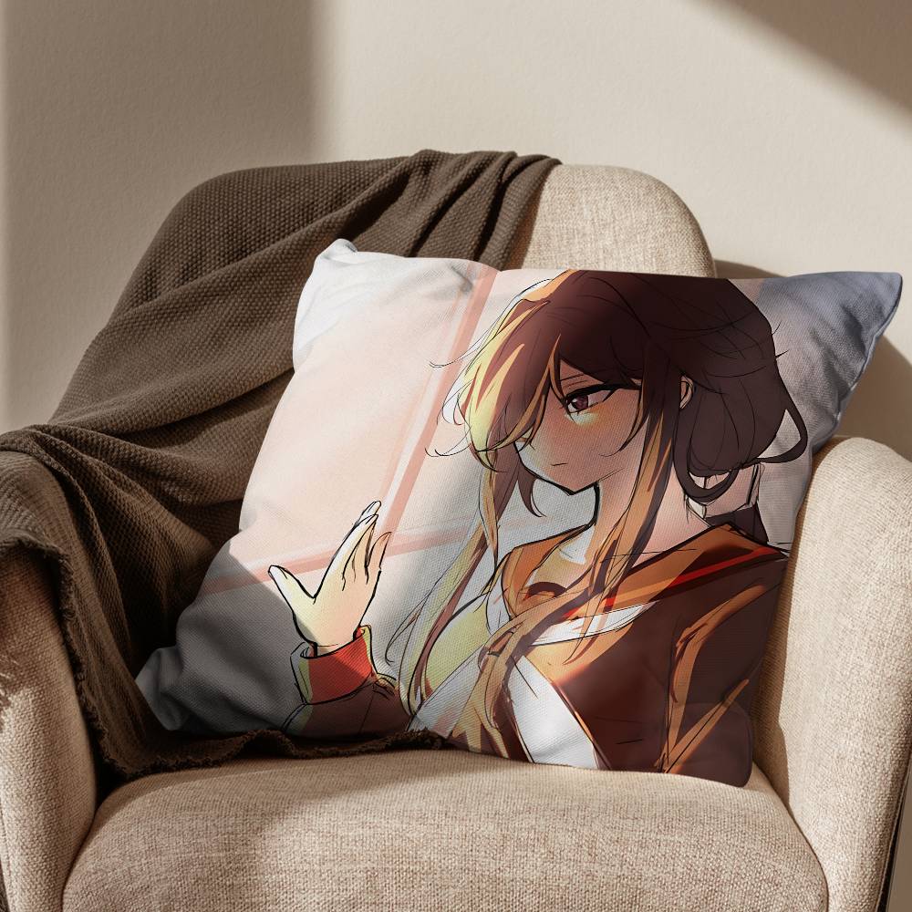 Yandere Simulator Ayano Aishi Print Throw Pillow Cover cm Square Cushion Case for Living Room Bedroom Decor