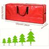 1pc Large-capacity Christmas Tree Storage Bag Suitable for 7/9ft Christmas Trees, Waterproof and Dustproof Woven Luggage Moving Bags