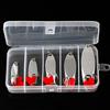 5Pcs Fishing Spoons Fishing Lures Compact Portable Casting Spoon Treble Hooks Jigs Hard Metal Spinner Baits for Freshwater Saltwater
