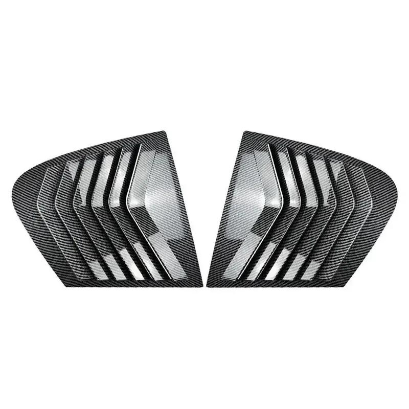 For BMW 1 Series F20 118i 120i Hatchback 2011- ABS Rear Window Quarter Louver Cover Side Vent Trim Car Adhesive Accessories