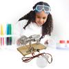 Hot Air Stirling Engine Electricity Generator Motor Model with LED Bulb Flywheel Design Science