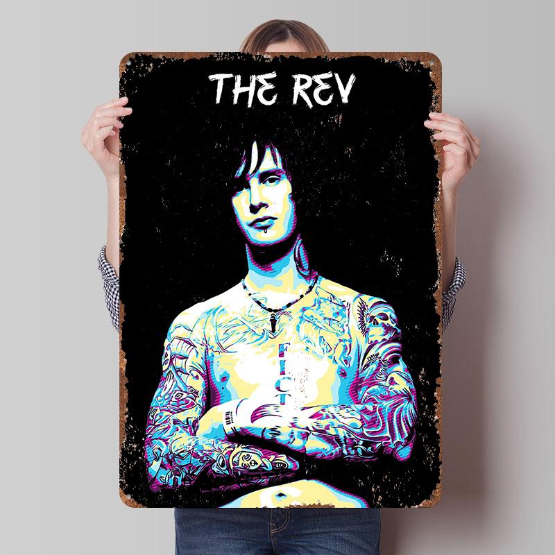 

The Rev Portrait Tinplate Poster Customized Wall Art Vintage Retro Metal Signs for Office Decor Mancave Decoration Room Man Cave 20x30cm（7.8x11.8inch）