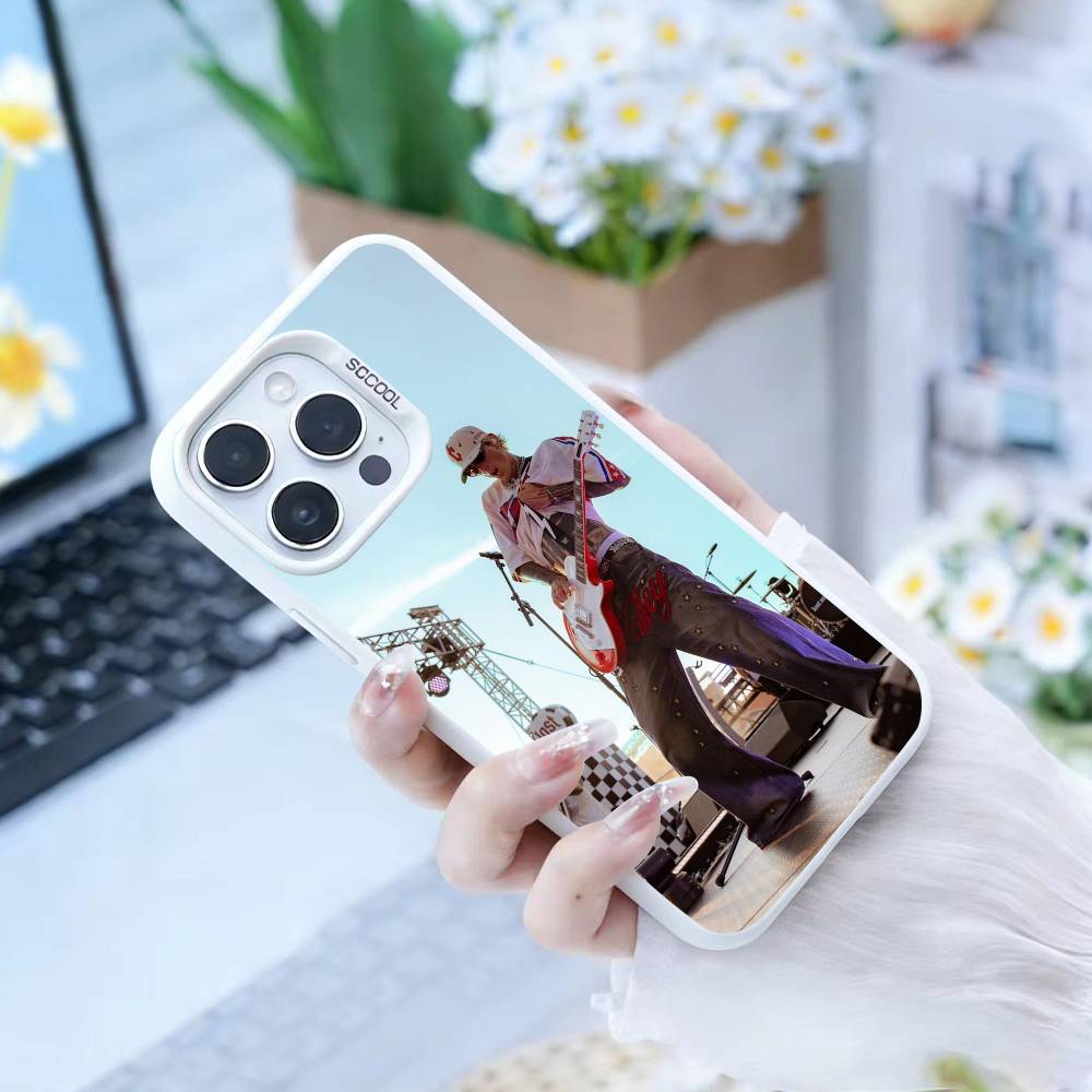 MGK Machine Gun K-Kelly  Phone Case For IPhone 16 17 15 14 12 13 Pro Max White Color Shockproof Cover