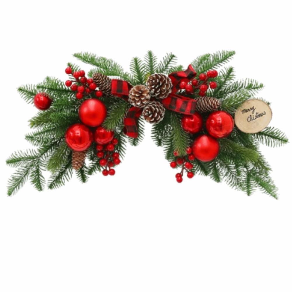 DIY Artificial Christmas Wreath Realistic Pine Cone Window Hanging Decor  Thanksgiving Decor