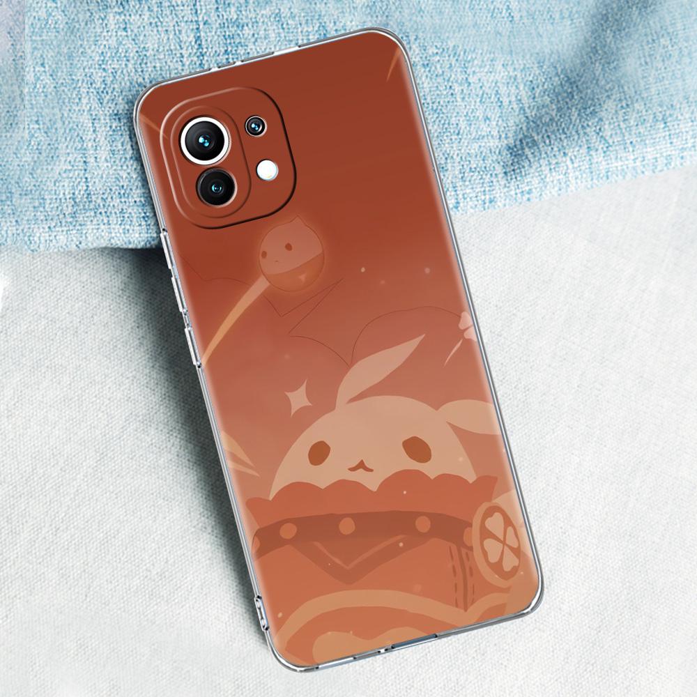 Genshin Impact Logo For Poco X5 X3 NFC F5 F4 F3 M3 Clear Phone Case For Xiaomi 12T 12 13 Lite 11 Ultra Mi 10T 5G 11X Pro Cover