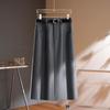 La Chapelle Korean-Style High-Waisted A-Line Midi Skirt