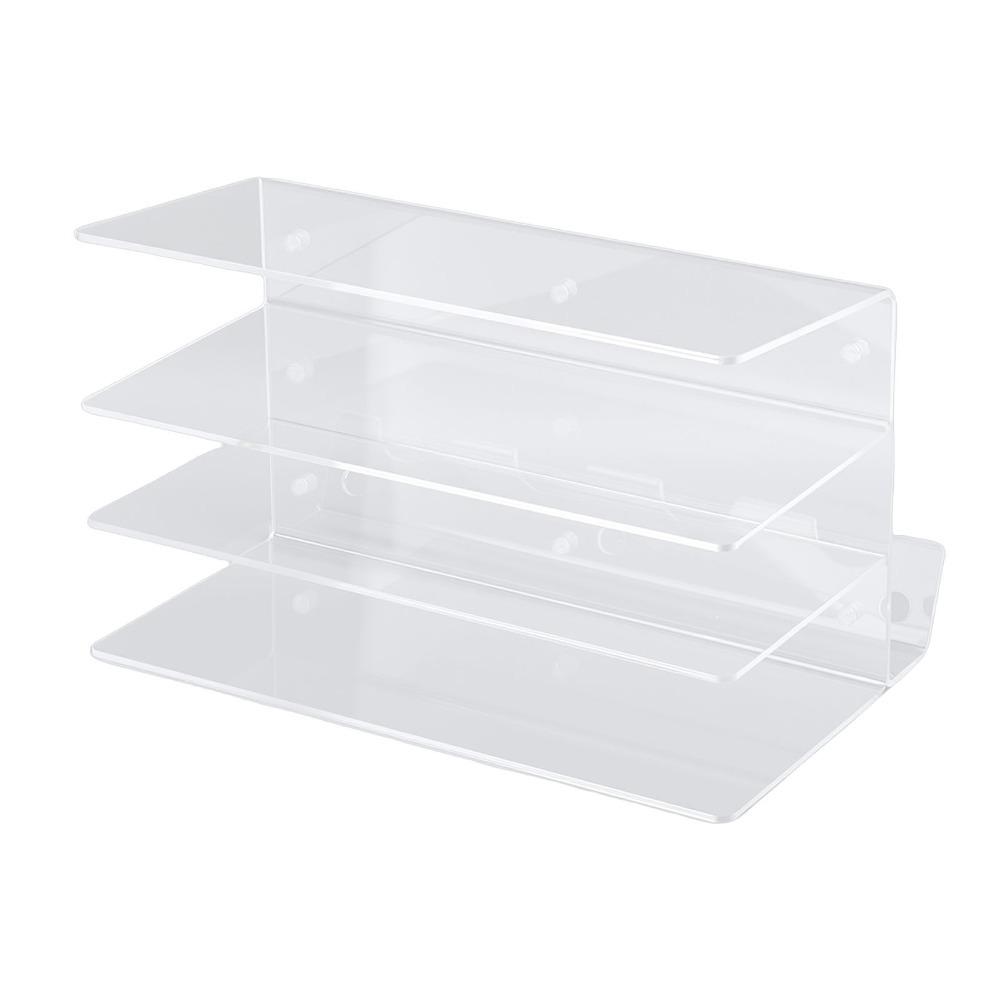 Durable Transparent Black Keyboard Storage Rack 18x26.5x16cm Acrylic Keyboard Organizer Keyboard Display Stand For Gaming Desk