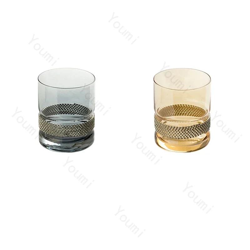 Light Luxury Glass Mouthwash Cups Home Bathroom Couple Mouthwash Cup High End Bathroom Glass Exquisite Transparent Cup