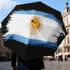 Argentina Flag Design Automatic Folding Umbrella - 8-Rib Travel Umbrella with Auto Open/Close & Portable Gifts for Holidays or Birthdays