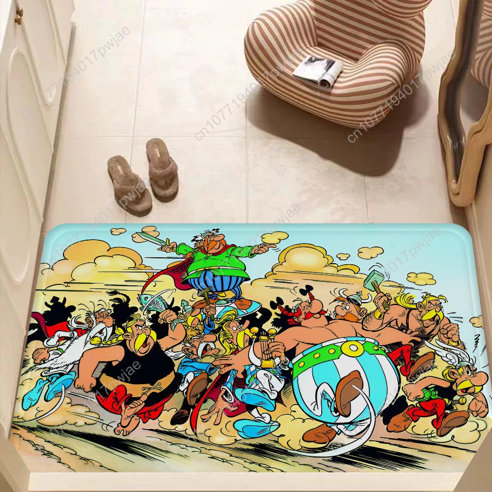 Tappetino d'ingresso Asterix e Obelix Lavabile Antiscivolo Tappeto per Zona Salotto Sedie da Divano Tappetino d'ingresso Cucina Tappeto