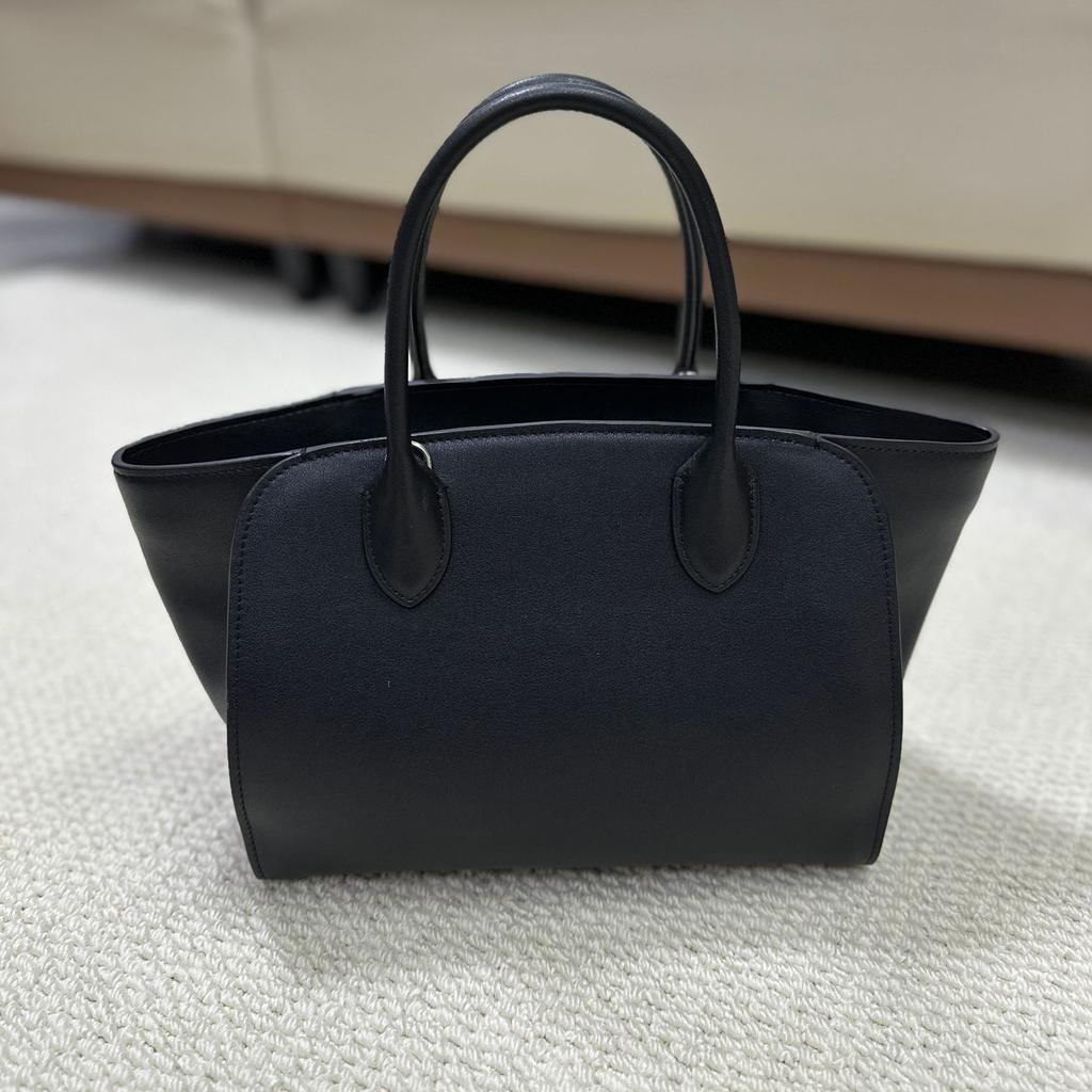 Cross-border explosive tote bag, high-end cowhide handbag, large-capacity messenger, simple commuter women's bag, minimalist style