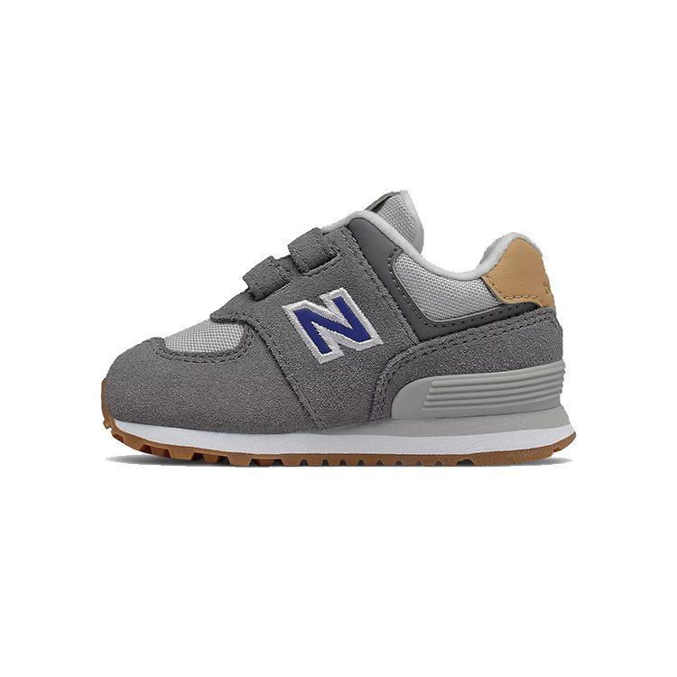 New Balance NB 574 Cushioning Abrasion Resistant Breathable Low top Toddler Shoes Castle Gray Infant And Toddler IV574NA2