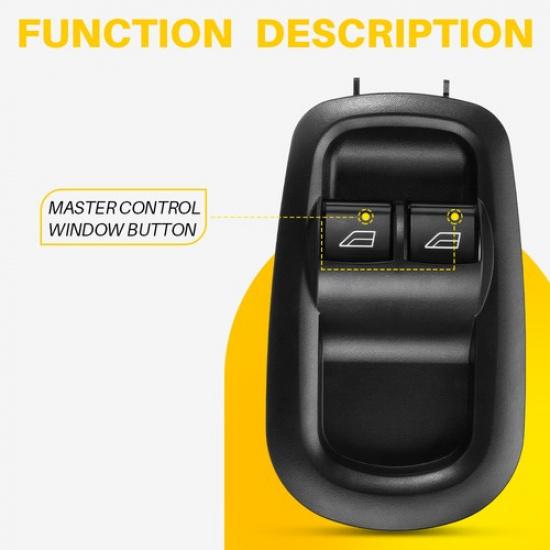 For 2015 2016- Ford Transit Front Driver Left 1PC Window Switch 8+4 P EXV