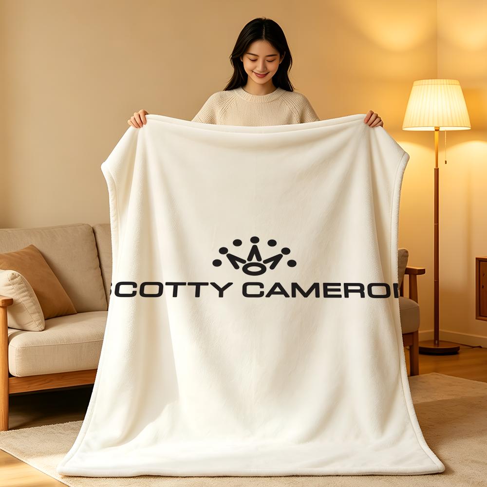 Brand S-Scotty C-Cameron Throw High-Density Short Plush Blanket Soft Skin-Friendly for Sofa Nap Air-Conditioned Room