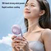 USB Rechargeable Portable Mini Desktop Fan with Digital Display and High-Speed Semiconductor Cooling