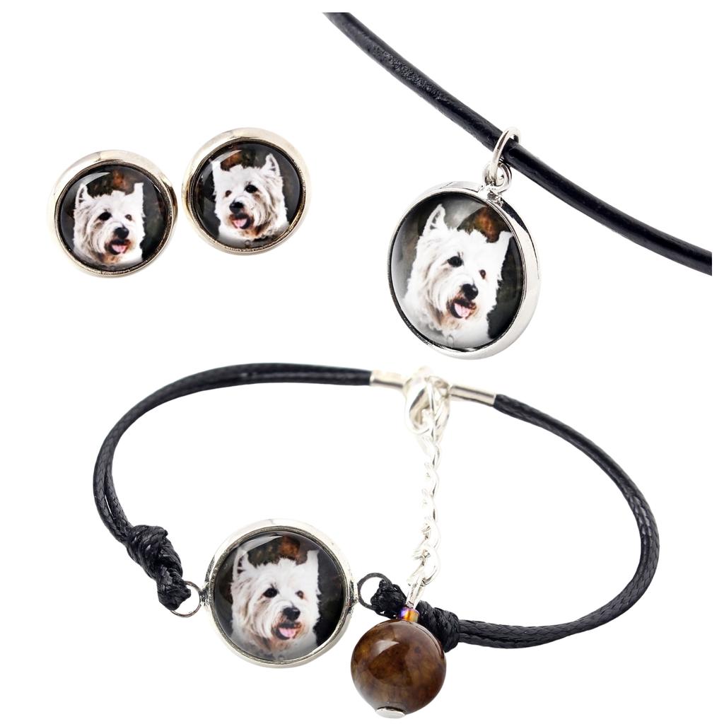 West Highland White Terrier, Westie, Westy – A set of jewelry in a box, necklace | Art-Dog