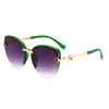 Xiaomi Ladies' Fashion Cat Eye Trendy Half Frame Sunglasses Personalized Sunscreen Fashion Sunglasses 6073