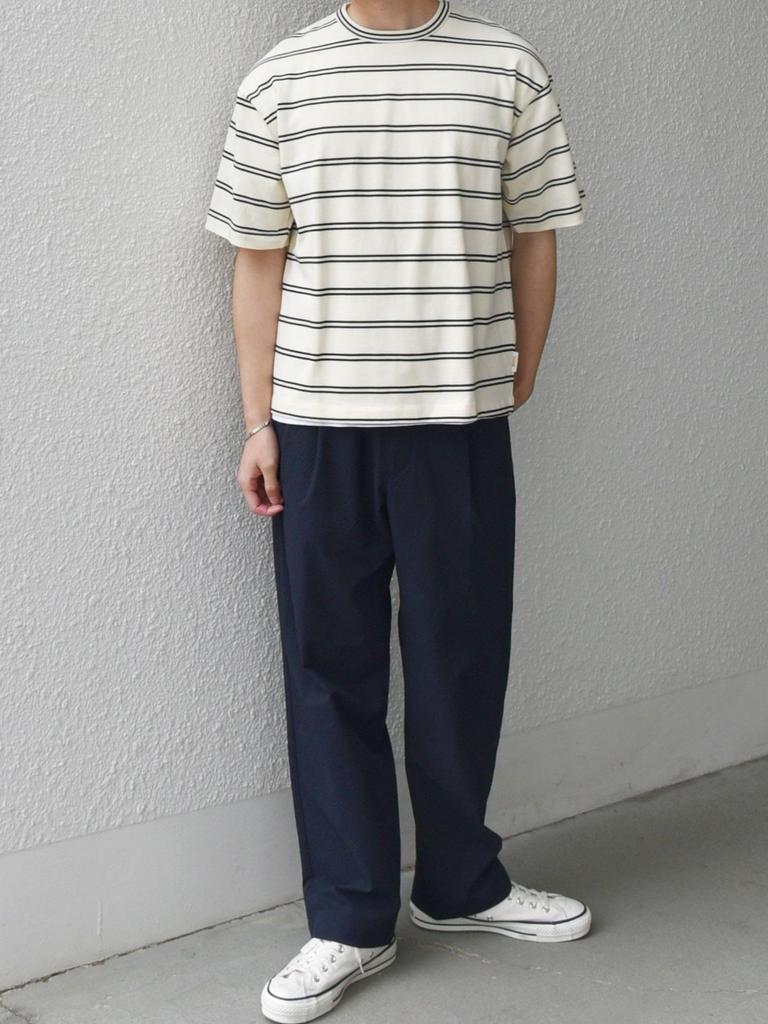 Ships Men's Retro Color Striped Sportswear T-Shirt, Custom Order, White, Size L (712100009)