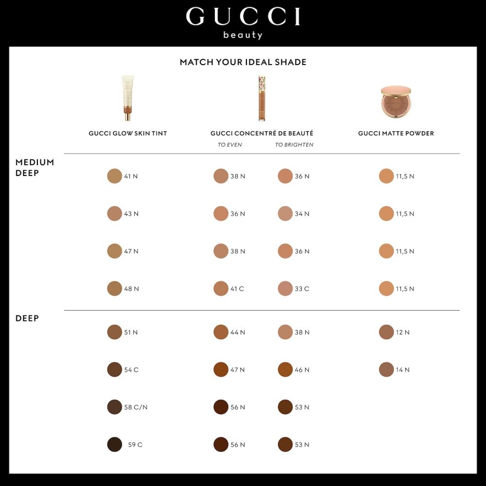 Gucci Glow Skin Tinted Moisturizer 1.35 Oz 43 Medium Deep