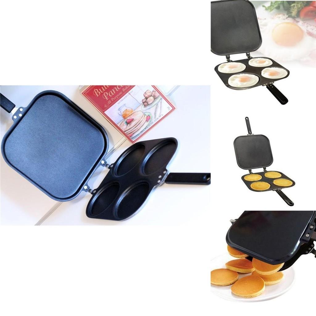 Vielseitige Vier-Loch-Antihaftpfanne - Perfekt für die Zubereitung von Pfannkuchen, Omeletts und mehr