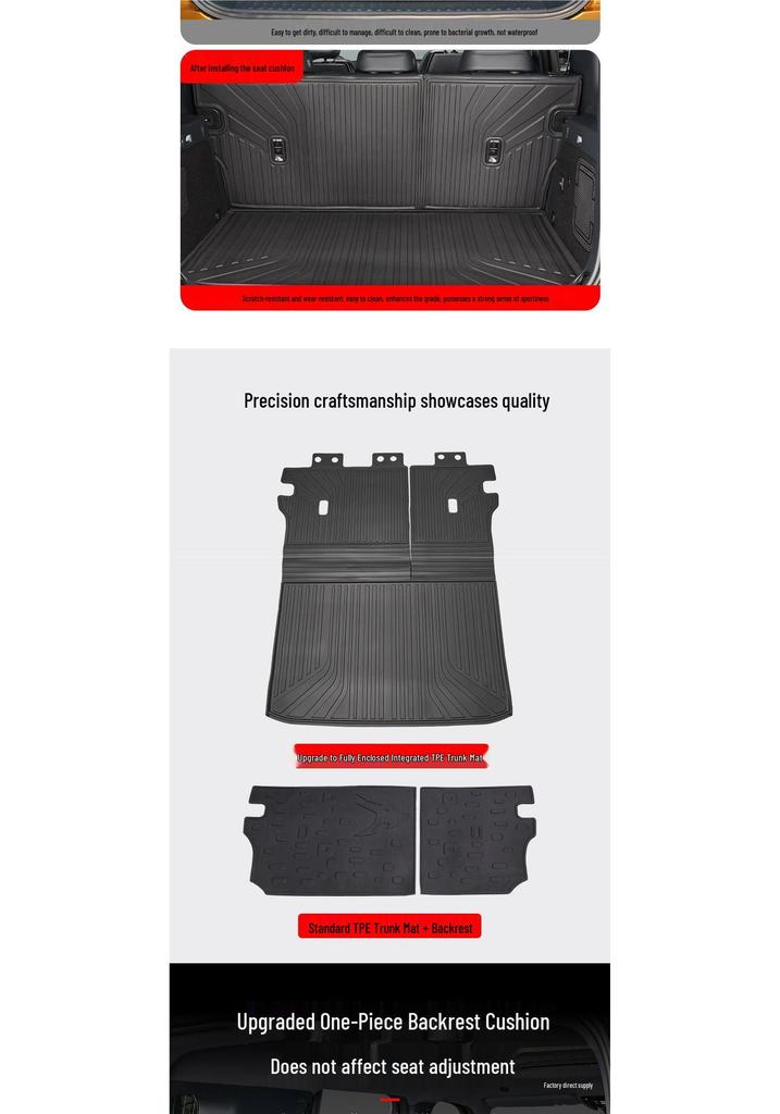Leopard 5 & 8 TPE Trunk Mat: Waterproof, Full-Coverage Interior Protection by Peihui
