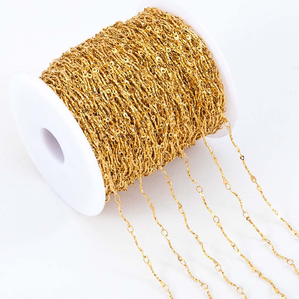 1Meter Multi Styles Stainless Steel Gold Color Silver Color Link Chain Bulk Chains DIY Necklace Jewelry Making Wholesale No Fade