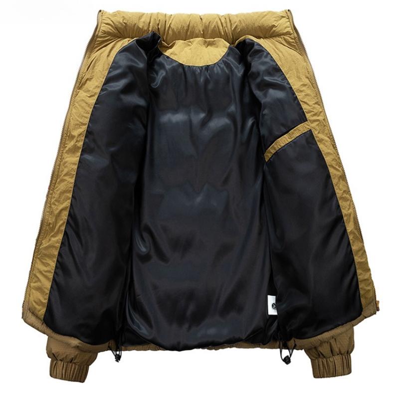 Cotton Jacket Men's Models Winter Casual Trend Thickened Cotton Jacket Hooded Splicing Bread Clothing Jacket Men Fashion Casual Jacket