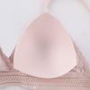 Women Lace Wire Free Sports Bra Beauty Back Comfortable Skin Stretch Triangle Cup Padded Bra