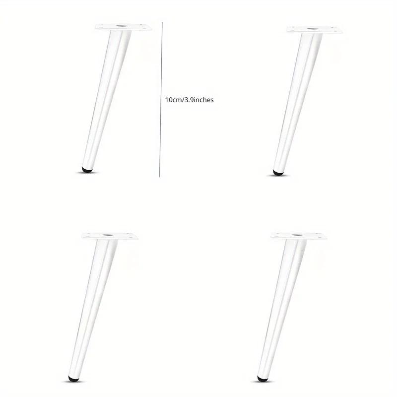 

4pcs Metal TV Cabinet Feet Luxury Sofa Feet Oblique Cone Coffee Table Legs Furniture Support Legs Bathroom Cabinet Feet