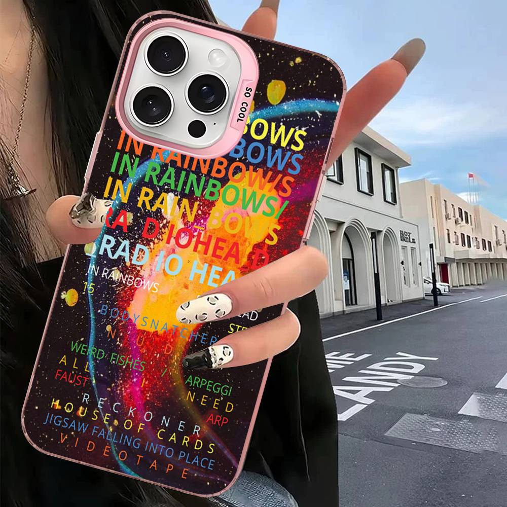 Coque de téléphone design Radiohead pour iPhone 17 16 15 14 13 MAX Housse arrière mate antichoc anti-chute Mate