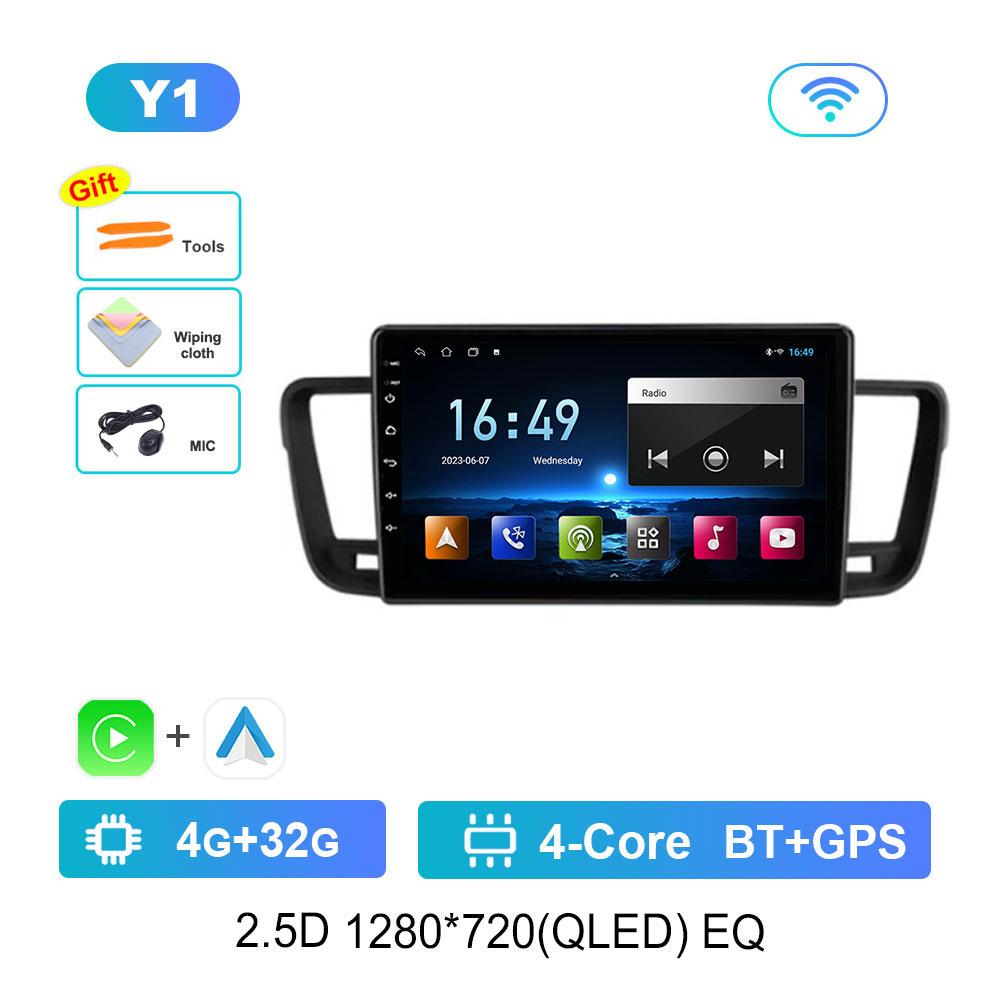 Car Radio Android 14 For Peugeot 508 2011 - 2018 GPS Multimedia Player Navigation Stereo DSP BT Head Unit Audio 4G Coolling Fan