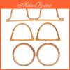 Resin Purse Round Dshaped 2pcs Handles Non Slip Diy Replacement Bag Straps For Clutch Tote Handbag Repair