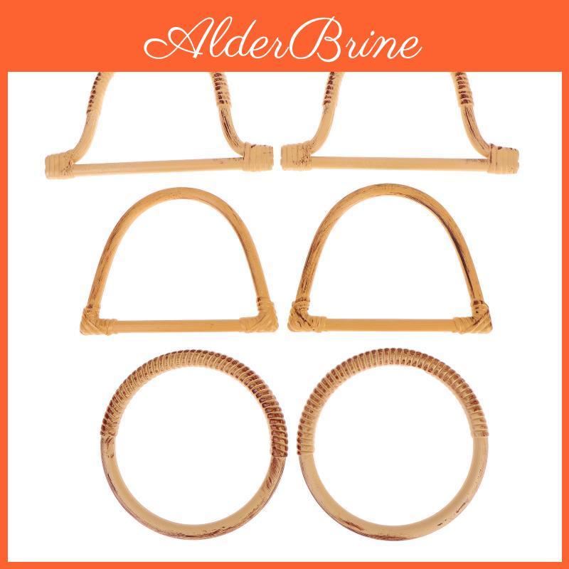 Resin Purse Round Dshaped 2pcs Handles Non Slip Diy Replacement Bag Straps For Clutch Tote Handbag Repair