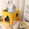 Cat Scratching Board Protect Furniture Grinding Claw Toys Cartoon Cat Corrugated Paper Wear-resistant Cat Nest Cat Accessories