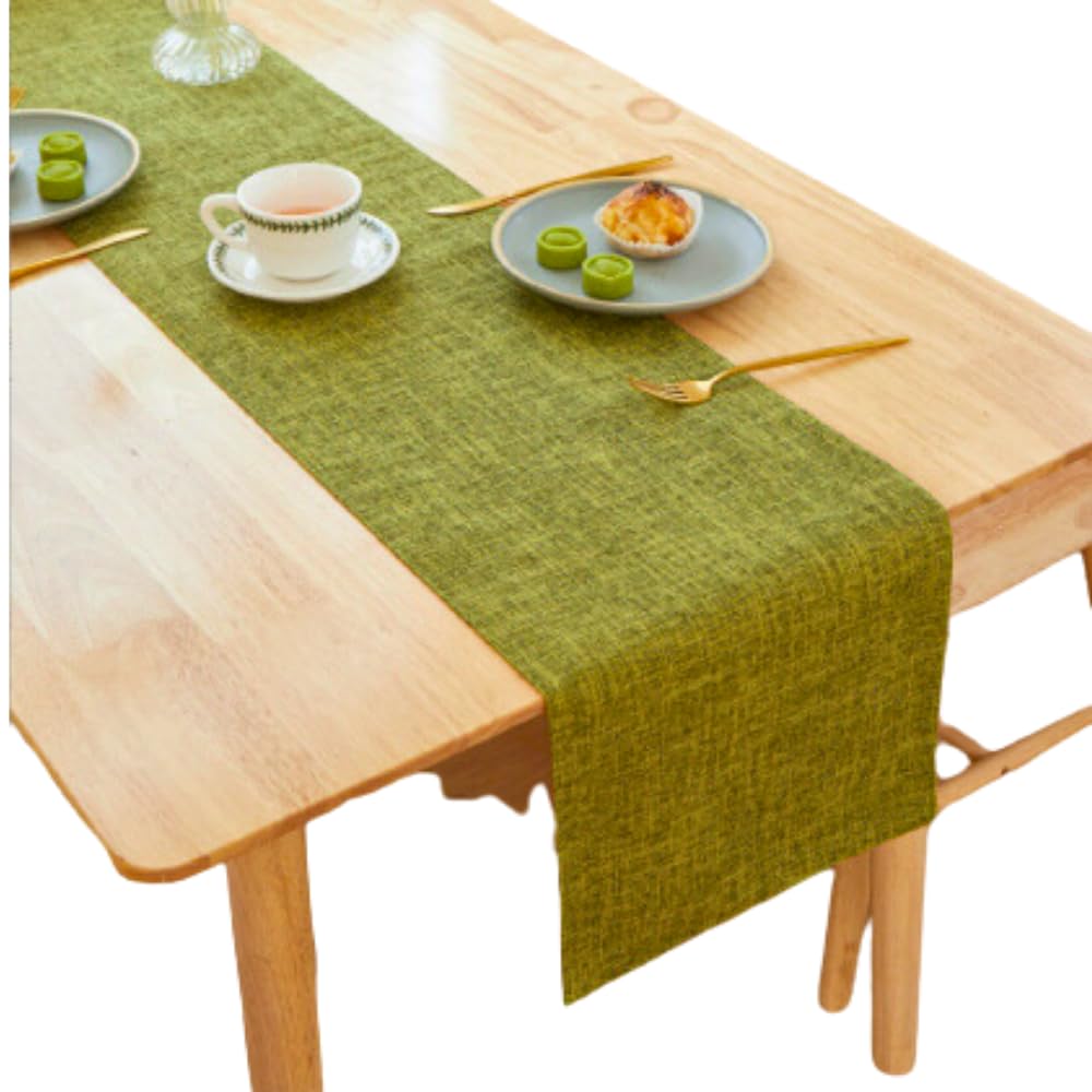 Tropchou Table Table Table Nordic Style x Runner, Center, Centercloth, Decoration, Party, (30cm 180cm, Green)