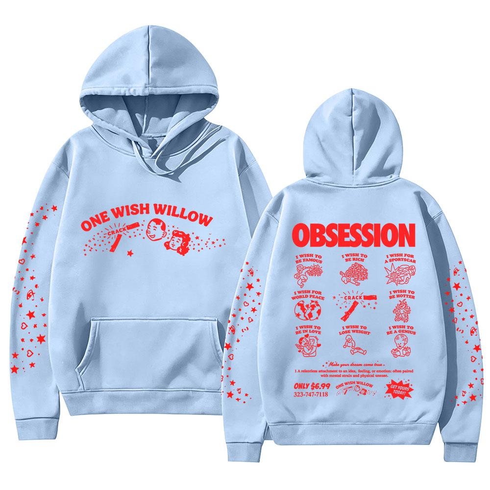 Cinegogue X Obsession One Wish Willow Hoodie Obsession Movie Merch Pullovers Casual Long Sleeve Sweatshirts Women Men Y2K Hoody
