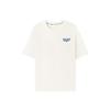 Comfortable Soft Casual Versatile Short Sleeve T-Shirt Unisex Tops Cotton-Candy-White L225U095-0074