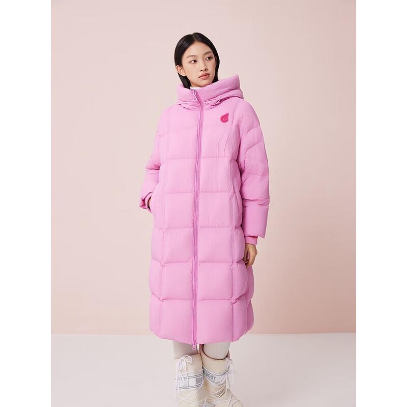 Ailay Women's 2025 Long Hooded Warm Duck Down Jacket