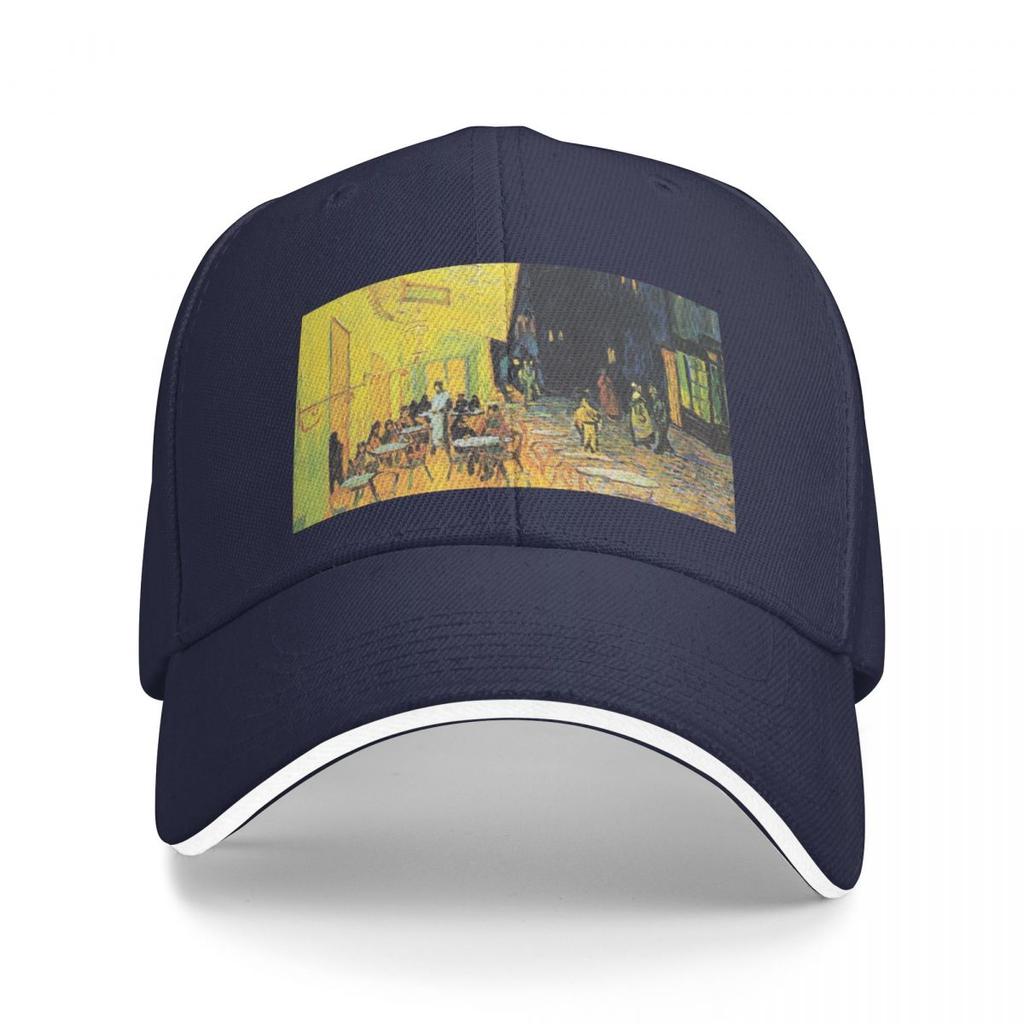 Café Terrace at Night by Vincent van Gogh Baseball Cap fashionable Beach Outing Golf Wear Hat Luxury Brand Boy Cap Women's