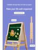 Solid Wood Children's Erasable Chalkboard Easel for Writing & Drawing