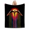 Winged Heroine with Rainbow Trail for all seasons blanket lunch break throw gift