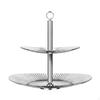 2 Tier Fruit Basket Nordic Type Two Tray Modern Design Double Layer Snack Stand for