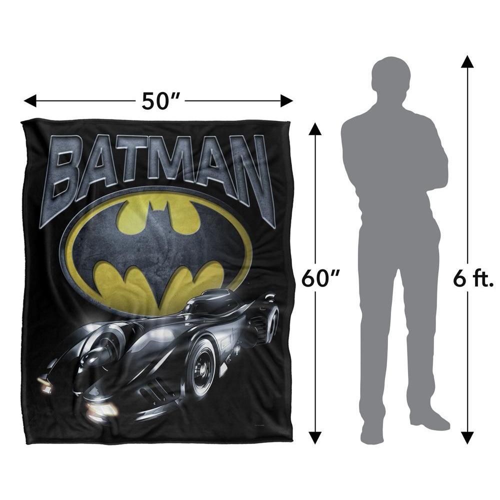 Batman Batmobile Logo Blanket