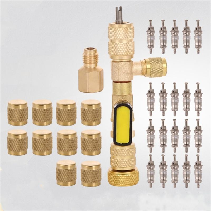 Convenient Core Removal Tool Valves Core Remover Cooling System Valves Repair Tool Set Metal Core Disassembly Tool