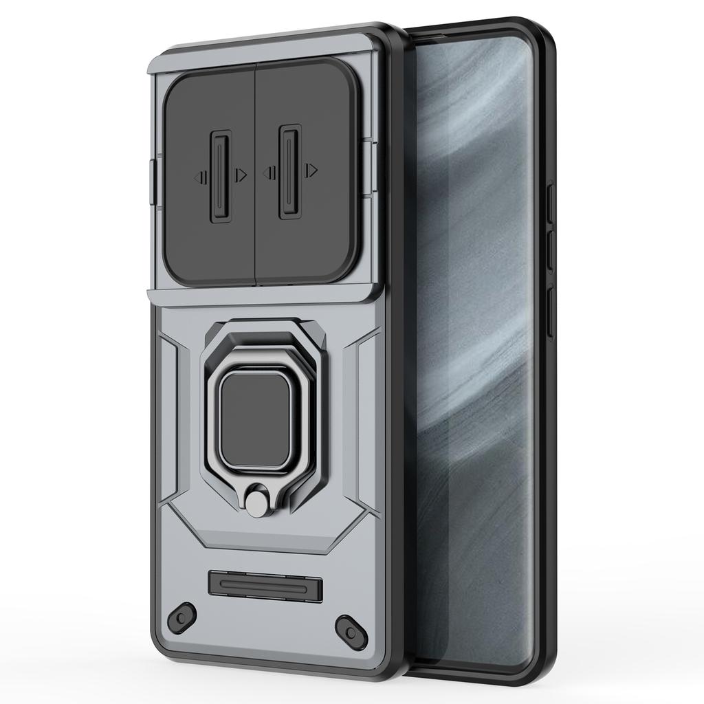 For Realme 12 Pro 5G/12 Pro+ 5G Case PC+TPU Phone Shell with Slide Lens Cover