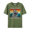 Gestisco un naufragio stretto Capitan Procione Divertente Vintage Carino T-shirt Oversize Regali da Uomo