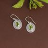 925 Sterling Silver Handmade Jewelry, Peridot Silver Earring, August Birthstone Earring, Gift For Her, Women Jewelry